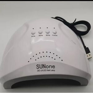 SUNone White LED Nail Lamp with 30 light beads.